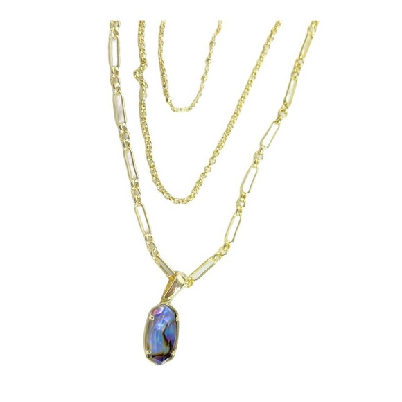 KENDRA SCOTT Elisa Triple Strand Abalone Necklace - Picture 3 of 3